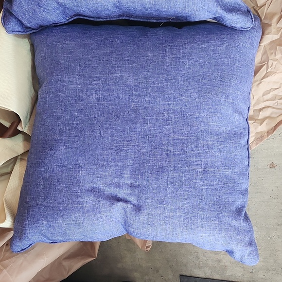 NWT Tommy Bahama 2 Purple Throw Pillows & Cream Brown Tote Bag Set - Picture 9 of 14